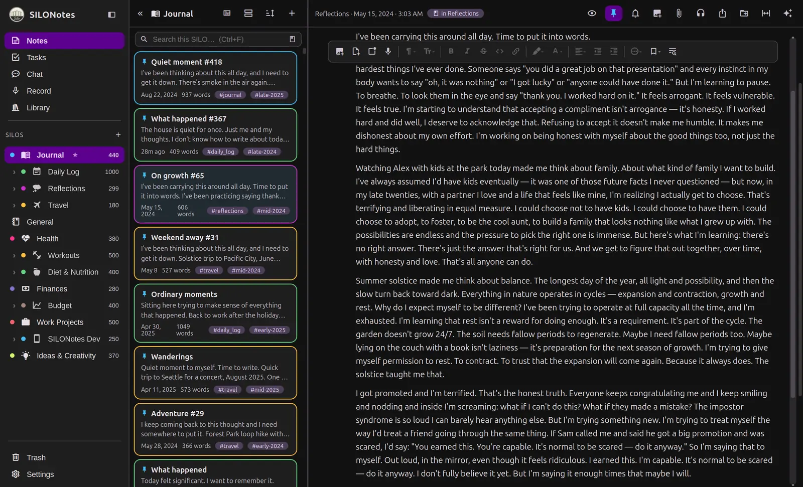 The Dark theme