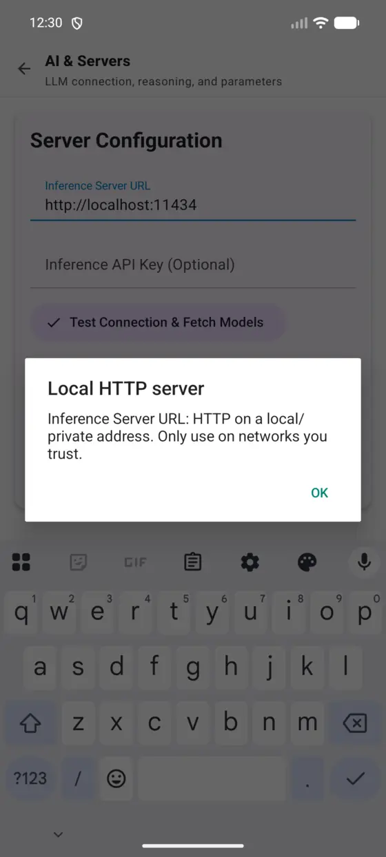 It asks before plain HTTP