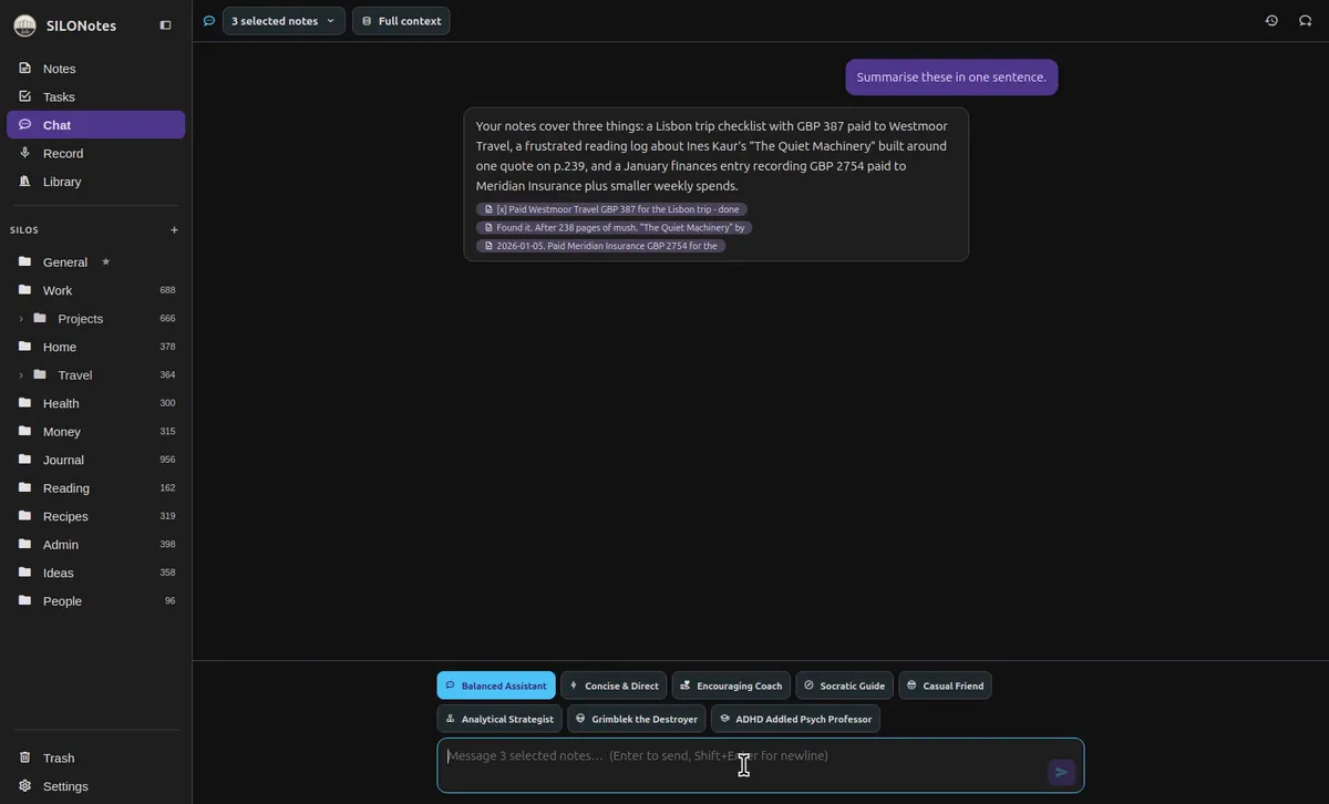 Chat with cited answers
